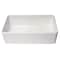 Alfi Brand 33" White Thin Wall Sgl Bowl Smooth Apron Fireclay Kitchen Farm Sink ABF3318S-W - alternate 3